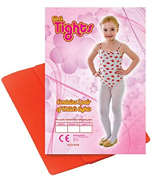 Bristol Novelty Official Forum BA742A Small Girls Red Childs Tights
