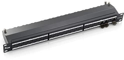 Equip Patchpanel 24x RJ45 Cat6A 19 1HE schwarz