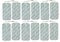 Tens-Elektrodenpads, 10 x 5 cm, Selbstklebende Elektroden (12 Stück), vorverkabelt, kompatibel mit Tenscare-, Elle-, Auvon- und Neurotrac-Tens-Geräten
