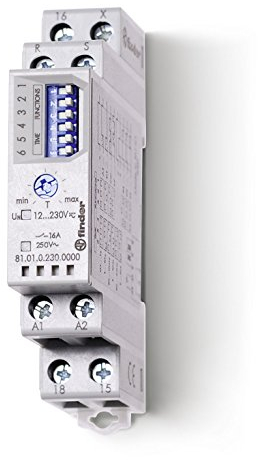 Finder serie 81 - Temporizador multitensión 16a 230vac/corriente continua