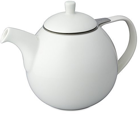 FORLIFE Curve 45-Ounce Teapot with Infuser, White by FORLIFE