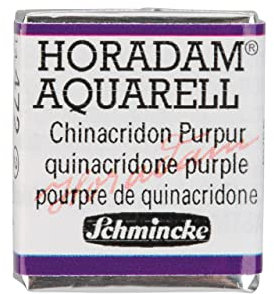 Schmincke – HORADAM® AQUARELL - feinste Künstler-Aquarellfarben, 472 Chinacridon Purpur, 14 472 044, 1/2 Näpfchen