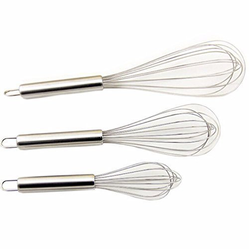 3 Piezas Licuadora Batidora De Utensilio De Cocina De Mano De Globo De Batidores Para Batidora De Mano Leche