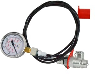 Hydrauliktester Druckprüfer Manometer 250bar mit Messschlauch und Steckkupplung BG3