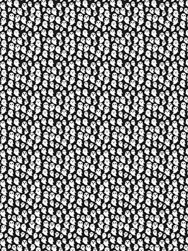Décopatch Papier No. 742 Packung mit 20 Blätter (395 x 298 mm, ideal für Ihre Papmachés) schwarz weiß, gespenster