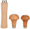3pcs Wooden Handle for File Cutting Tool Craft DIY Hand Tools Screw-on Wooden File Handle for Shaving and Debarking Wood Carving