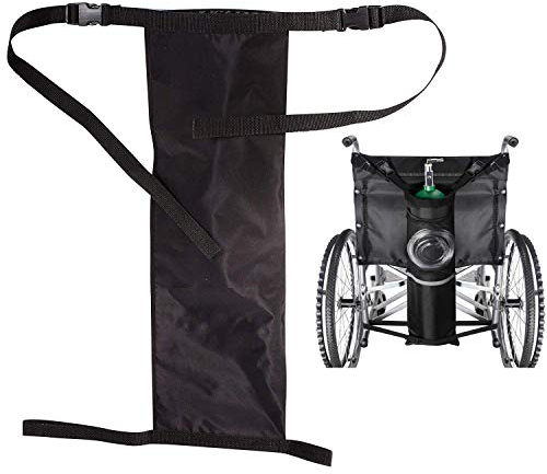 GHzzY Porte-Bouteille d'oxygène s'adapte sur Un Fauteuil Roulant - Sac de Bouteille d'oxygène - Sac de réservoir d'oxygène pour Fauteuil Roulant pour Bouteille de Bouteilles D et E