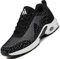 Mishansha Air Laufschuhe Damen Sportschuhe Dämpfung Walkingschuhe Frauen rutschfest Turnschuhe Leichte Straßenlaufschuhe Schwarz 282, Gr.39 EU
