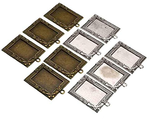PiniceCore 10pcs Antique Bilderrahmen Hängend Dekorative Kleine Gemälde-Rahmen-anhänger Mini Home Decor