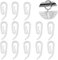 White Plastic Curtain Hooks for Door Curtain