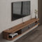 Étagère TV flottante en bois,Meuble TV Suspendu Bois Etagere Meuble Etagere TV Support TV Mural Armoire with Doors Meuble de TV avec Rangement