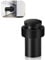 Door Stops, Heavy Duty Stainless Steel Door Stop Floor Wall Mounted Black Floor Door Stopper Wall Protector with Sound Dampening Rubber Bumper Tall Modern Door Stoppers for Skirtings, 1 Pack