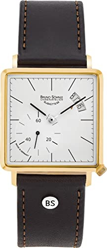 Bruno Söhnle Unisex Analog Quarz Uhr mit Kalbsleder Armband 17-33072-241