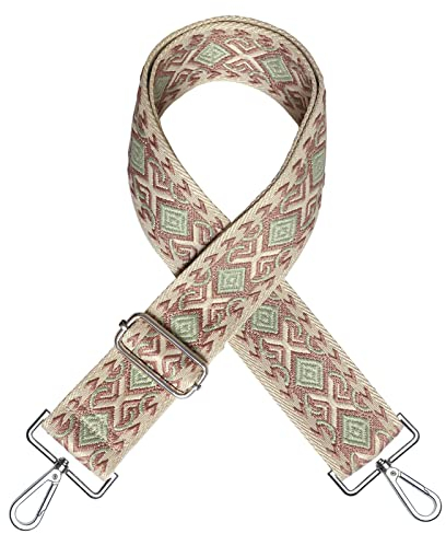 PANMAY Schultergurt für Taschen Breit 5cm Verstellbarer Taschengurt zum Wechseln,Schulterriemen für Taschen Mehrfarbiger Boho für Handtaschen Damen 75-135cm für Taschen Handtaschen (Stil-B)