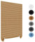 Stick On Blinds for Windows, Temporary No Drilling Light Filtering Pleated Paper Clip On Door Blinds and Shades for Kitchen Patio Bathroom Bedroom (Coffee, 90x150cm)