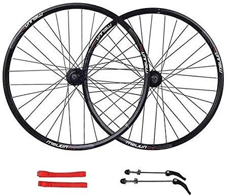 ZECHAO Fahrradrad 26in Doppelwand Legierung Rand 32 Löcher MTB Scheibenbremse vorne und hinten Fahrradradsatz Wheelset