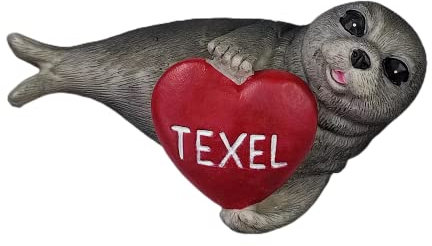 Texel Island Niederlande Siegel Kühlschrank Magnet 3D Reise Souvenir Kühlschrank Dekoration Magnetaufkleber Handbemalt Bastelkollektion