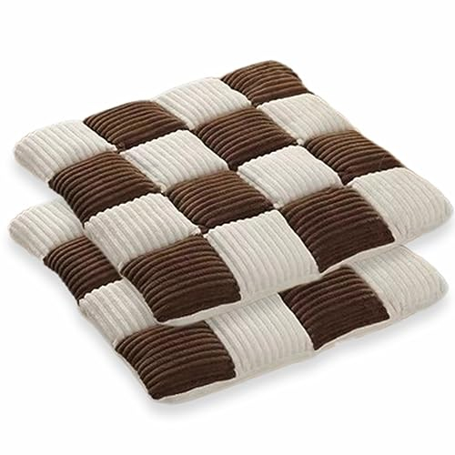 Sitzkissen Dekoratives Kissen Garten Stuhl Kissen(42x42cm) Bequeme Stuhlauflage - Steppkissen Weich Und Robust Bunt FüR Haus & Garten Dicke Polsterung.