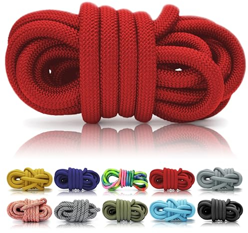 Ganzoo © PPM Seil 10 Meter, Tauseil, Hunde-Leine, Halsband, Takeln, Polypropylen Multifilem Rope, 10mm Stärke, Rot