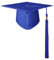 GraduatePro Doktorhut Abschluss Hut Bachelor Master Uni Akademiker Schuluniformen Studentenhut Studienabschluss Kappe Hüte Königlich Blau