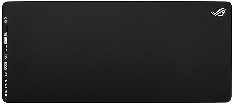 ASUS ROG Hone Ace XXL Tappetino per mouse da gaming, base in memory foam ad alta densità, materiale in tessuto ibrido, 400 x 900 x 3 mm, per giochi Esports e FPS, nero