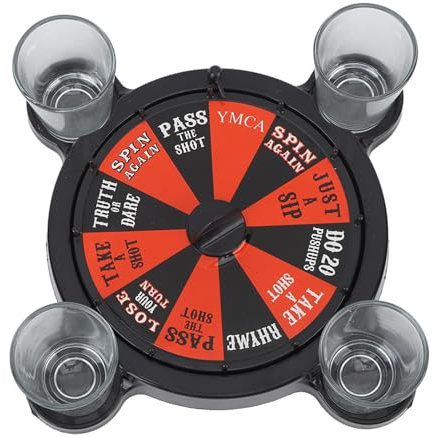 Trinkspiel Party Glas Trinkspiel, KTV Turntable Trinkspiel Trinkspiele Fun Shot Trinkspiel für Bar-Restaurant-Partys