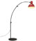vidaXL Stehleuchte, Stehlampe mit E27-Fassung, Standleuchte für Wohnzimmer Esszimmer Büro, Leselampe Deckenfluter, Industrie-Stil, 25 W Rot
