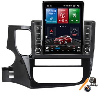 YLOXFW Ts900, Autoradio Android 14.0 Navi 2 Din Stereo für M-itsubishi Outlander 3 2012-2018 Sat GPS Navigation 9.7 Zoll Cartablet DVD Multimedia Player FM BT Receiver mit Carplay 4G 5G WiFi DSP SWC