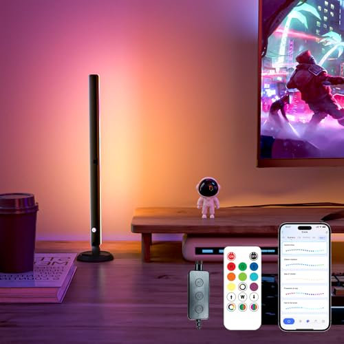 sailsco Smart LED Lightbar,Retroilluminazione TV,Lampada da gioco Funziona RGBIC Ambient Smart Sync con musica e controllo APP per giochi,deco,PC,TV,decorazione d'interni,interfaccia USB