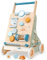 PairPear Lauflernwagen Holz, Baby Lauflernhilfe mit gummierten Holzräde Holzspielzeug Montessori Spielzeug Multifunktion Geschenk für Jungen Mädchen ab 1 Jahr Wooden Baby Walker