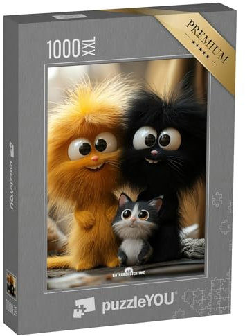 Puzzle 1000 Teile XXL „LITTLEMONSTERTIME: Goldy and Ash“