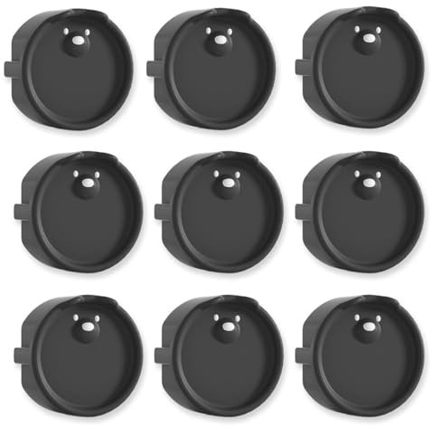 KOMUNJ 10 Stück F Steckdosenabdeckung, Silikon steckdosensicherung, dekorative Abdeckung, Staubschutzhülle, Steckdosen Dekorabdeckungen, Staubschutzabdeckungen, Schutzvorrichtungen (Schwarz)