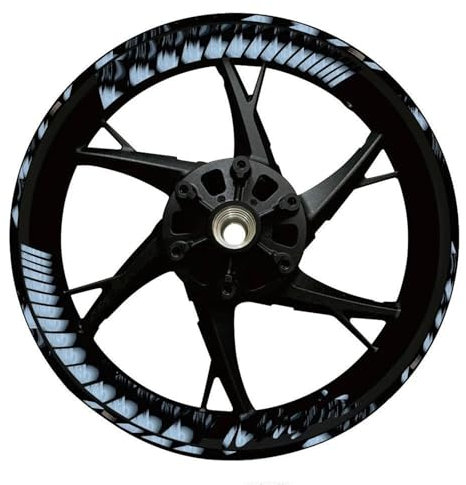 VQLDPX Motorrad-Felgenaufkleber Reflektierende Aufkleber Für Motorradfelgen Für Kawasaki Für Ninja 650 400, Radnabenaufkleber, Radaufkleber Felgenrandaufkleber(Farbe 3)