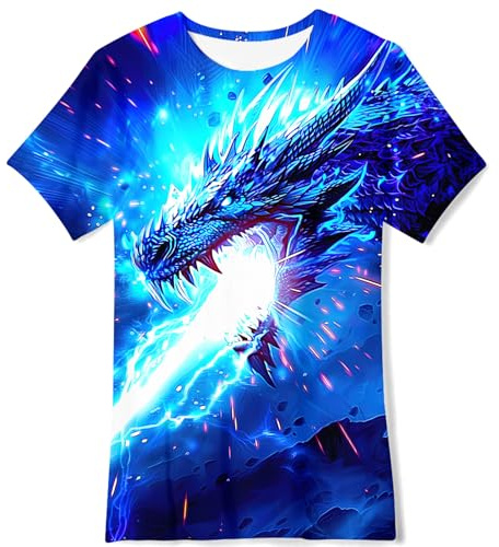 TUONROAD Jungen Mädchen T-Shirt 3D Sommer Casual Kurzarm Kinder T Shirts