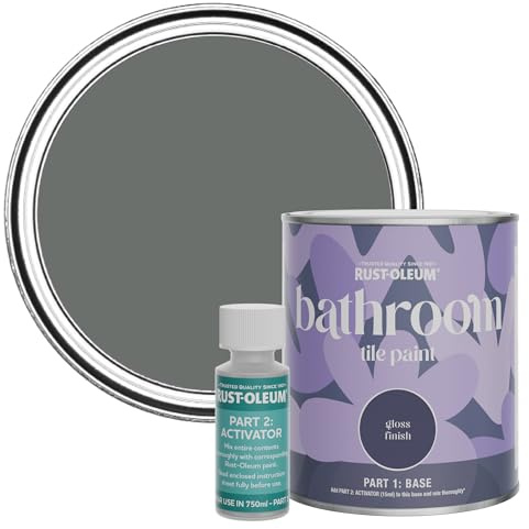 Rust-Oleum Water-Resistant Bathroom Tile Paint in Gloss Finish - Ouseburn 750ml