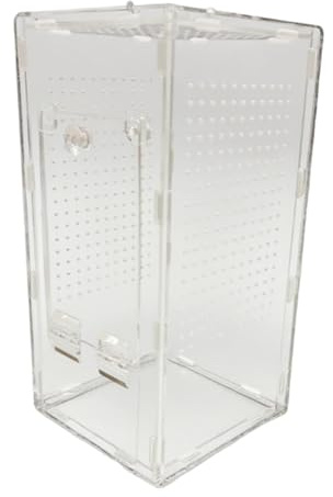 KiBcsLic Acryl Mantises Terrarium Brutkasten Behälter Mantises Käfig für Eidechsen