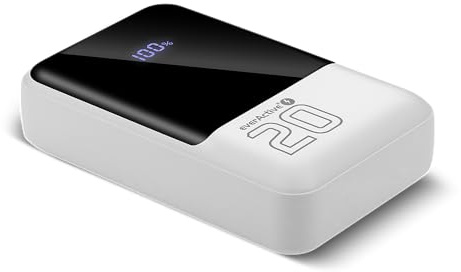 everActive Energy Bank EB-20Q Powerbank 20000mAh 22,5W – PD3.0 PPS QC4+ – USB-C & 2X USB-A – LCD Display – Pass-Through – 318g – Transportmodus