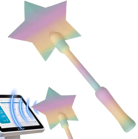 GXGM Bacchetta stampata in 3D toccas per pagare, Porta carte di pagamento senza contatto con bacchetta magic stellare, Bacchette toccas per pagare per bambini e adulti（Colori dei Macaron）