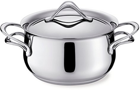 Lagostina Melodia Casseruola Fonda 2 Maniglie con Coperchio, Diametro 26 cm