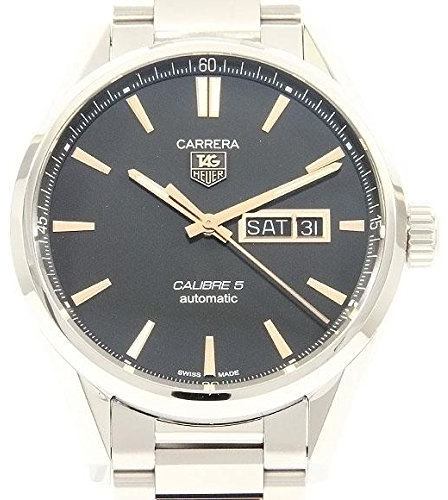 TAG Heuer orologio Carrera Calibre 5 Day-Date 41mm automatico acciaio WAR201C.BA0723