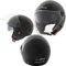 A-Pro Casco Jet Scooter Moto Omologato ECE 22-06 Doppia Visiera Parasole Nero 2XL