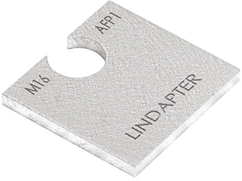 Lindapter AF16P1 Typ AF P1 Klemme Packstück, Größe M16 (50 Stück), M16, 50