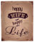 Nostalgie Retro Blechschilder | Happy Wife - Happy Life | Shabby Chic, Antik Metallschild für inner & draußen 20 x 25 cm