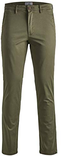 JACK & JONES Herren Jjimarco Jjbowie Sa Olive Night Noos Hose, Grün, 36W / 32L EU