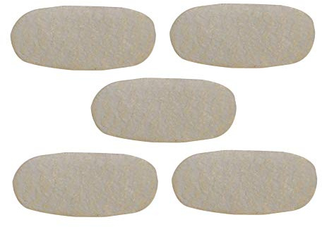 BQLZR Violin Viola Cello Leather Pad Violin Viola Cello Code E String Bridge Parchment Pads Pack of 5，Size: 1/4