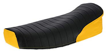 AKF Sitzbezug strukturiert, schwarz/gelb ohne Schriftzug - für Simson S50, S51, S70, KR51/2 Schwalbe, SR4-3 Sperber, SR4-4 Habicht