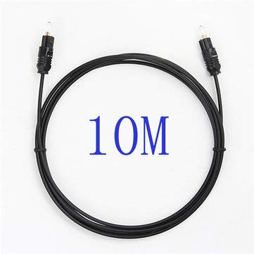 BliliDIY Cordon De Câble À Fibre Optique Audio Toslink Spdif Numérique Plaqué Or 1M-15M - 10M