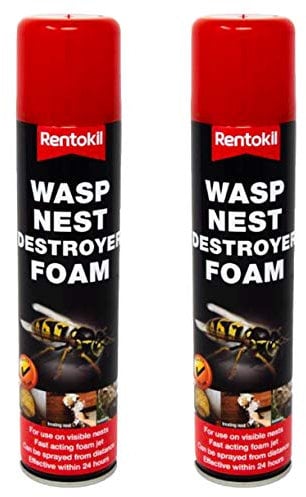 KRISP 2 x 300ml Wasp Nest Destroyer Foam Insect Control Spray Fast
