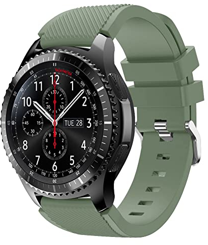 Vozehui Armband Kompatibel mit Samsung Galaxy Watch 3 45mm/Galaxy Watch 46mm/Samsung Gear S3 Frontier/huawei watch GT/huawei watch 2 pro Smartwatch, 22mm Silikon Sport Wrist Band für Herren Damen