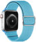 OXWALLEN Bracelets élastiques extensibles et réglables compatibles avec Apple Watch 7, 41 mm, bracelet Solo Loop en nylon tressé extensible pour homme et femme iWatch SE Series 7/6/5/4/3, bleu ciel